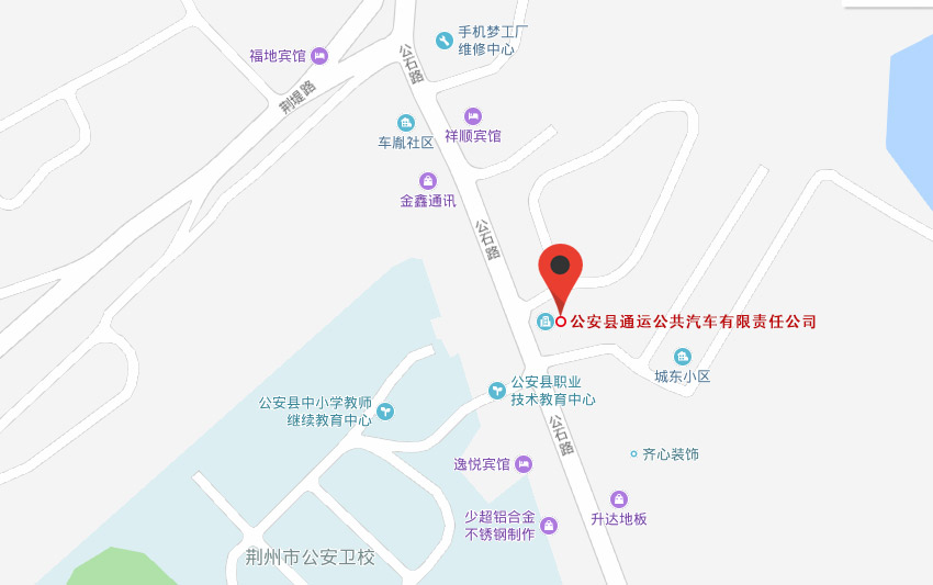 公安县公汽公司地图